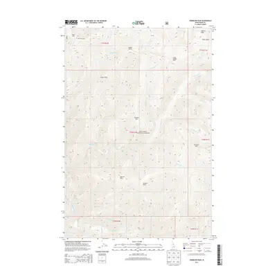 2013 Map of Vermilion Peak, 2013 Print