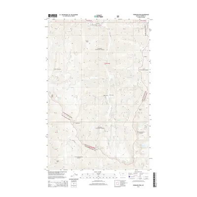 2014 Map of Vermilion Peak, 2014 Print