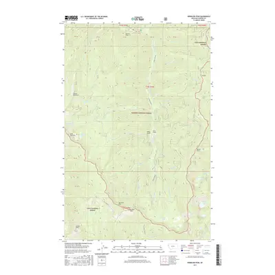 2017 Map of Vermilion Peak, 2017 Print