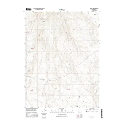 2017 Map of Vernal NW, 2017 Print