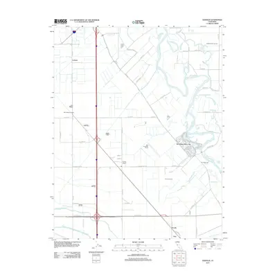 2012 Map of Vernalis, 2012 Print