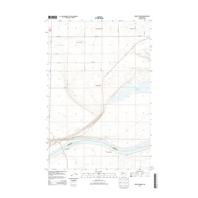 2014 Map of Vernita Bridge, 2014 Print