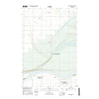 2017 Map of Vernita Bridge, 2017 Print