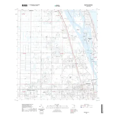 2021 Map of Vero Beach, 2021 Print