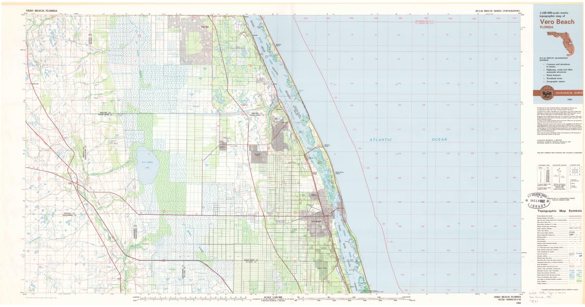 1980s Maps of Orchid FL Pastmaps - Vero Beach Indian River County Fl Usgs Topo 1981 P1982 Og 1200x630