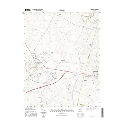 2016 Map of Versailles, 2016 Print