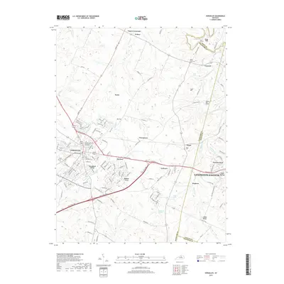 2019 Map of Versailles, 2019 Print