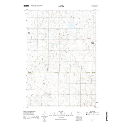 2019 Map of Veseli, 2019 Print