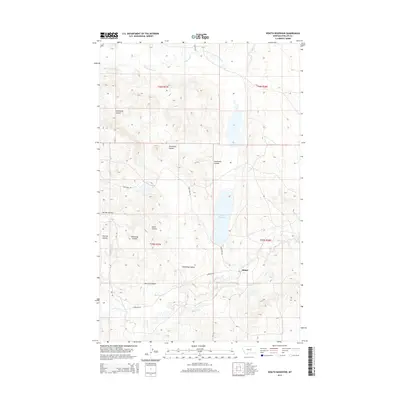 2014 Map of Veseth Reservoir, 2014 Print