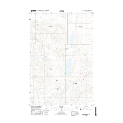 2017 Map of Veseth Reservoir, 2017 Print