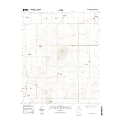 2013 Map of Veteado Mountain, 2013 Print