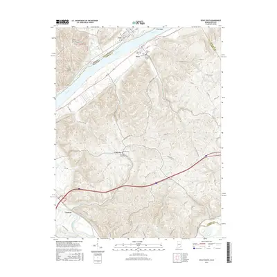 2016 Map of Vevay South, 2016 Print