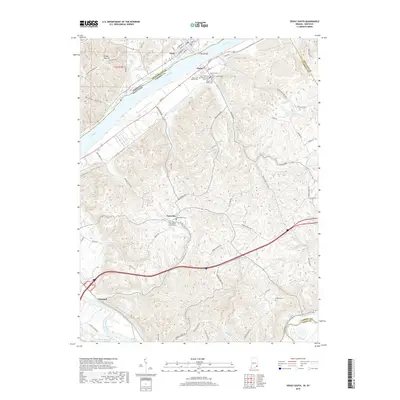 2019 Map of Vevay South, 2019 Print