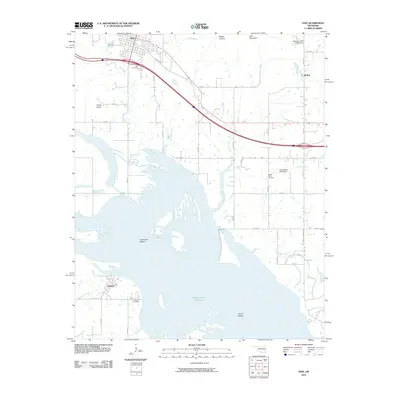 2010 Map of Vian, 2010 Print