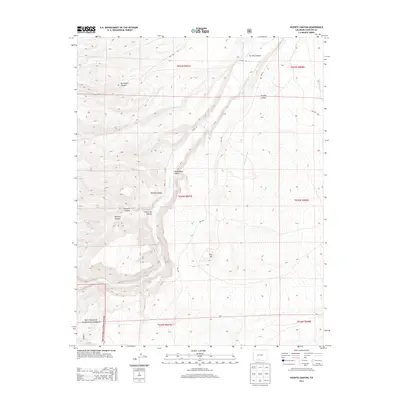 2013 Map of Vicente Canyon, 2013 Print
