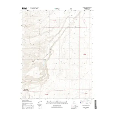 2016 Map of Vicente Canyon, 2016 Print