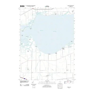 2010 Map of Vickery, 2010 Print