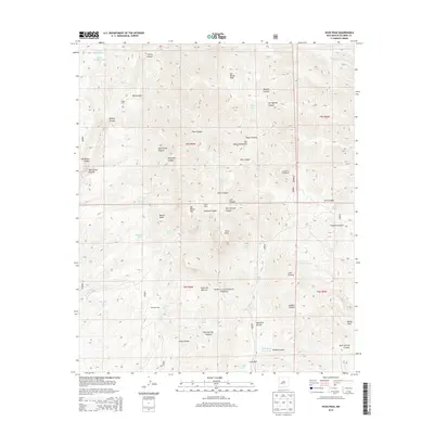 2013 Map of Vicks Peak, 2013 Print