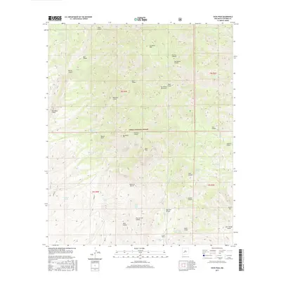 2017 Map of Vicks Peak, 2017 Print