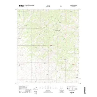 2020 Map of Vicks Peak, 2020 Print