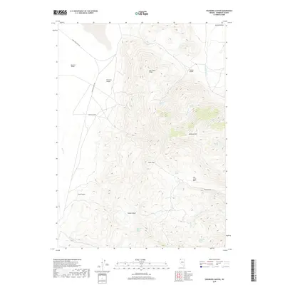 2018 Map of Vicksburg Canyon, 2018 Print