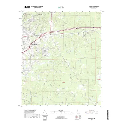 2018 Map of Vicksburg East, 2018 Print