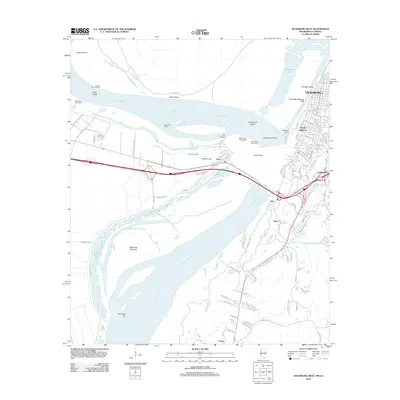 2012 Map of Vicksburg West, 2012 Print