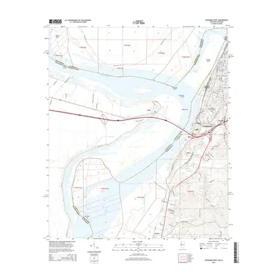 2015 Map of Vicksburg West, 2015 Print