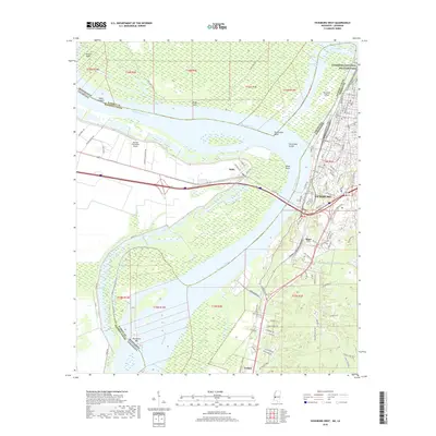 2018 Map of Vicksburg West, 2018 Print