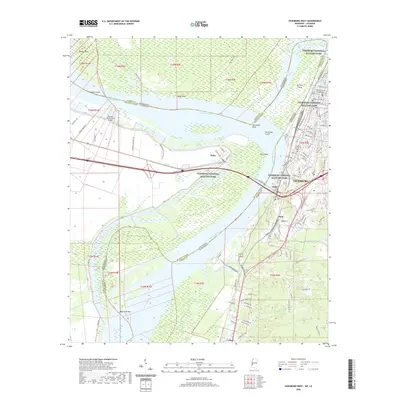 2020 Map of Vicksburg West, 2020 Print