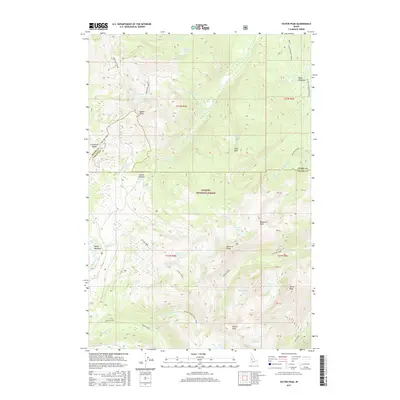 2017 Map of Victor Peak, 2017 Print