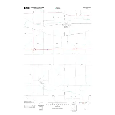 2013 Map of Victor, 2013 Print