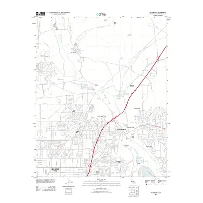 2012 Map of Victorville, 2012 Print