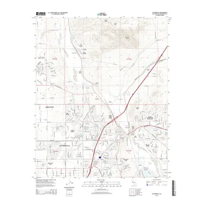 2015 Map of Victorville, 2015 Print