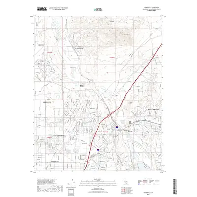 2018 Map of Victorville, 2018 Print