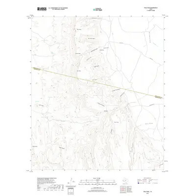 2019 Map of Vieja Pass, 2019 Print