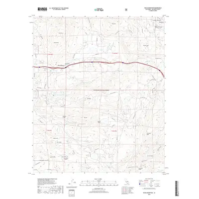 2018 Map of Viejas Mountain, 2018 Print
