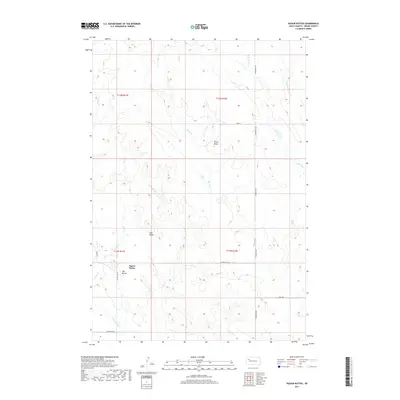 2017 Map of Vig Buttes, 2017 Print