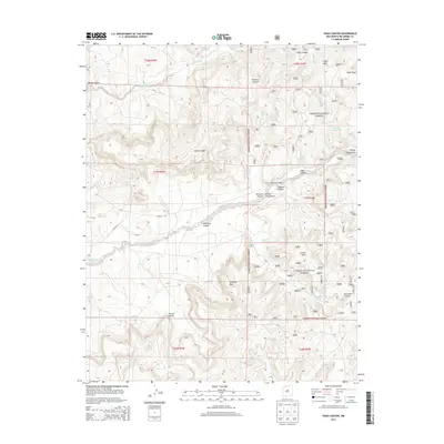 2013 Map of Vigas Canyon, 2013 Print