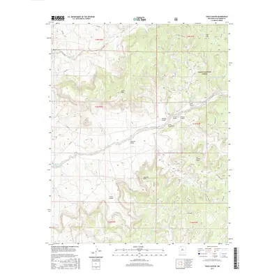 2017 Map of Vigas Canyon, 2017 Print