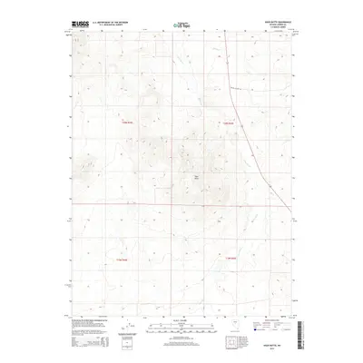 2014 Map of Vigus Butte, 2014 Print