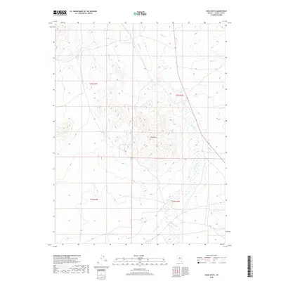 2018 Map of Vigus Butte, 2018 Print