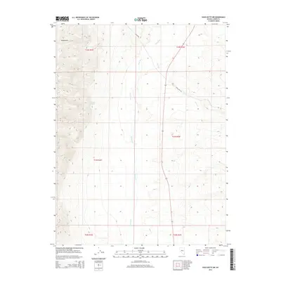 2014 Map of Vigus Butte NW, 2014 Print
