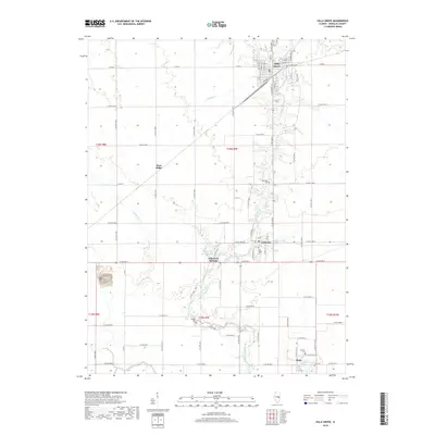 2018 Map of Villa Grove, 2018 Print