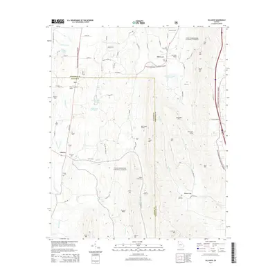 2014 Map of Villanow, 2014 Print