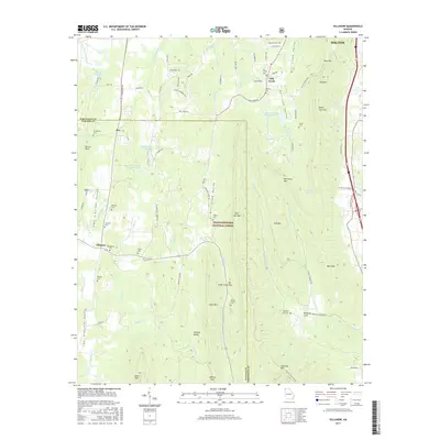 2017 Map of Villanow, 2017 Print
