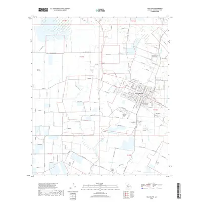 2018 Map of Ville Platte, 2018 Print