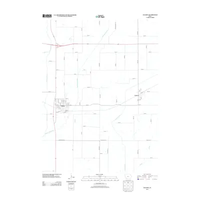 2013 Map of Villisca, 2013 Print
