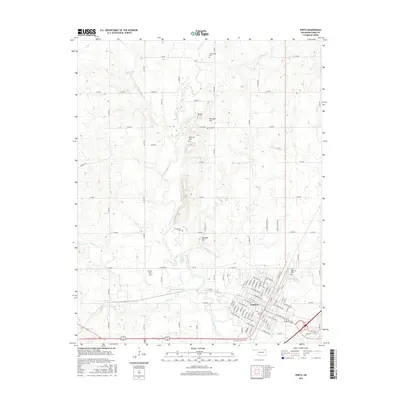2016 Map of Vinita, 2016 Print
