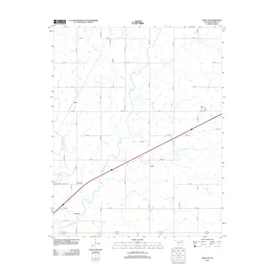 2012 Map of Vinita NE, 2012 Print